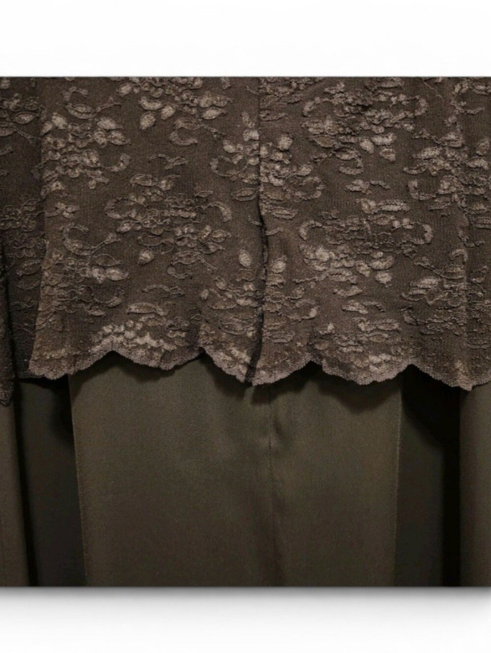 CHADWICKS NWT Womens Size 14 Formal Black Lace Bodice Long Dress Off Shoulder - Picture 4 of 6